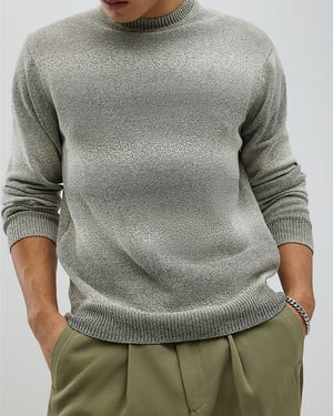 River Island Mens Jumper Green Slim Fit Gradient