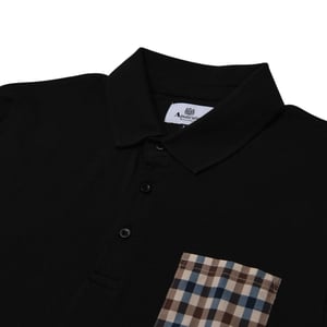 Aquascutum Active Beach Sailor Check Svart Pikétröja