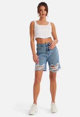 Chief Ripped Bermuda Shorts
