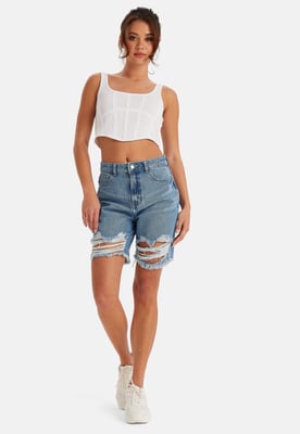 Chief Ripped Bermuda Shorts