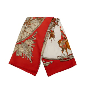 Begagnad Marine Et Cavalerie Silkes Scarf 90