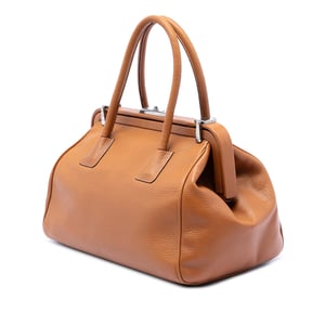 Pre-owned Goatskin Madras Cerniera Handbag