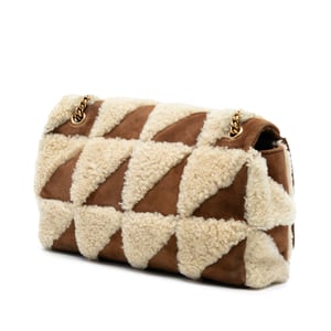 Tweedekans Medium Suede En Schapenvacht Patchwork Jamie Schoudertas