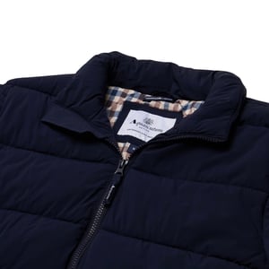 Aquascutum Active Sp Marinblå Mockneck Pufferjacka