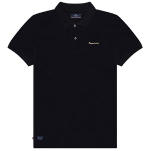 Aquascutum Active Bomullspolo Dry-fit Svart Pikétröja