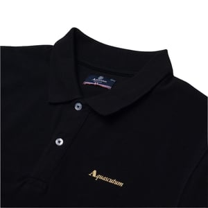 Aquascutum Active Bomullspolo Dry-fit Svart Pikétröja
