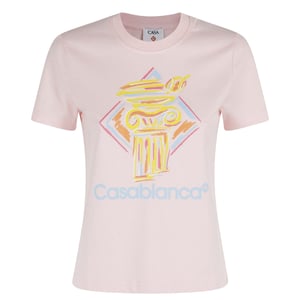 Casablanca Diamond Column Pink T-shirts