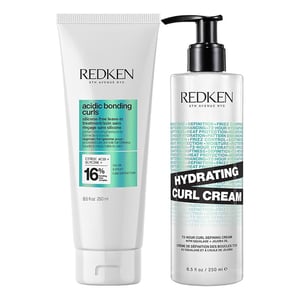 Redken Acidic Bonding Curls Leave-in Treatment 250ml & Hydrating Curl Cream 250ml Duo