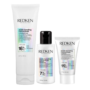 Redken Acidic Bonding Concentrate 5-minute Liquid Mask 250ml, Acidic Bonding Concentrate Shampoo 50ml And Conditioner 30ml