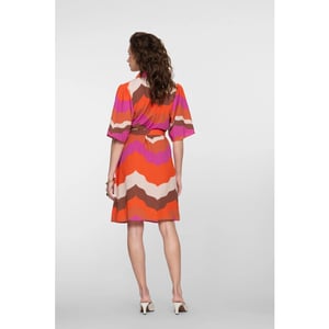 Geisha 67103-20 718 dress ecru/brown/cassis