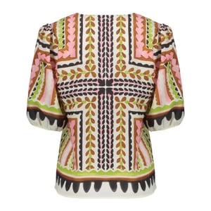 Geisha 63255-20 718 top ecru/pink/cactus
