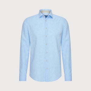 Blue Industry Het cotton linnen overhemd |