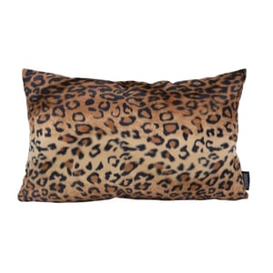 Gek op kussens! Furry leopard | 30 x 50 cm | kussenhoes | polyester