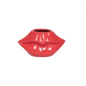 House Vitamin Pot lip ceramic red- 21x19x11cm