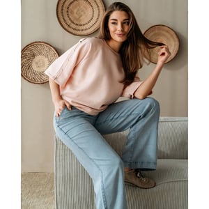 &Co Woman Broek jenny light denim