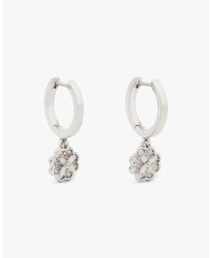 Heritage Bloom Huggie Drop Earrings