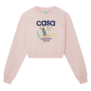 Casablanca Mönstrade Beskurna Utrustnings Sport Rosa Tröjor