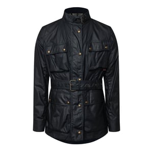 Women's Belstaff Waxed Cotton Trialmaster Jacket in Navy