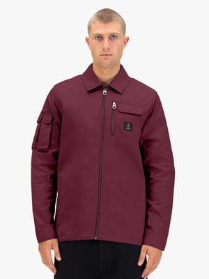 Luke 1977 Men's Vietnam Shacket in Mauve Wine