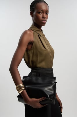 Premium Linen Viscose Halter Collared Woven Shirt