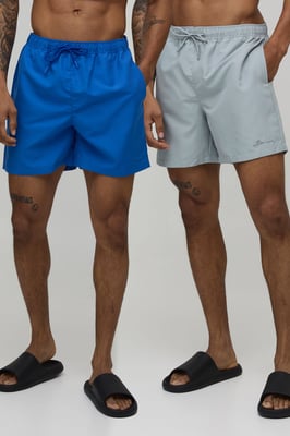 2 Pack Mid Length BM Autograph Swim Short