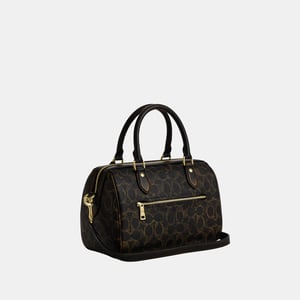 Rowan Satchel Bag In Loved Signature Canvas With Charms