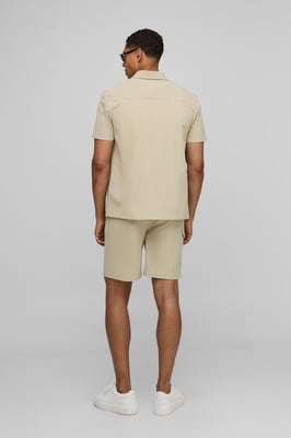 Regular Fit Technical Stretch Shirt & Comfort Short Set