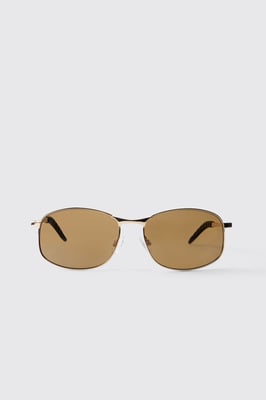 Brown Lens Rectangle Sunglasses