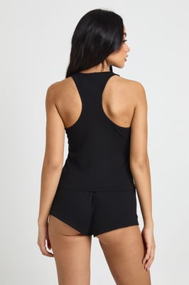 Soft Rib Vest & Shorts Pyjama Set