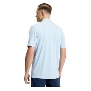 Ben Sherman Heren Verticale Pique Textuur Shirt (Poederblauw)