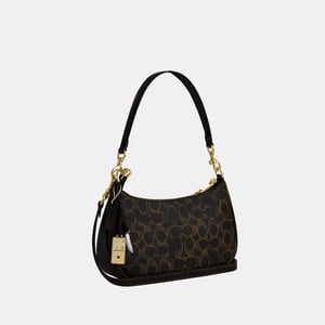 Teri Shoulder Bag In Loved Signature Canvas With Charms