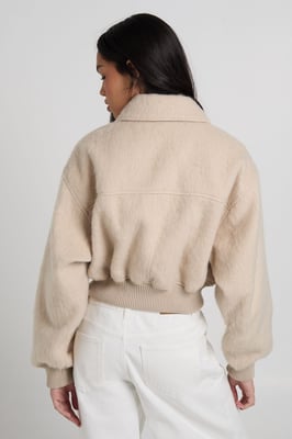 Wool Look Pocket Detail Jacket