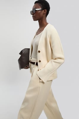 Cotton Knitted Button Cardigan