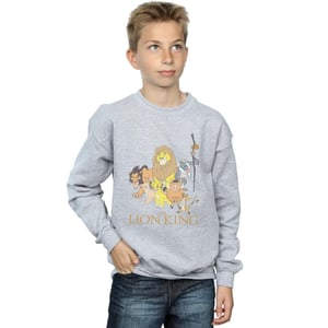 Disney Jongens The Lion King Groep Sweatshirt (Sportgrijs)