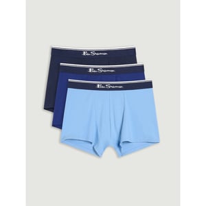 Ben Sherman Heren Mod Signature Strepen Boxer Shorts (Verpakking van 3) (Blauw)