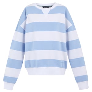 Regatta Dames/Dames Avika II Stripe Crew Neck Trui (Chambray Blauw/Wit)
