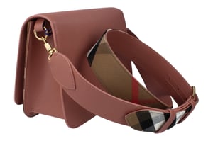 Burberry Mackford Note Bag Dark Rosewood - Pink
