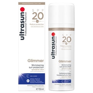 Ultrasun Sensitive Glimmer Spf20 150ml