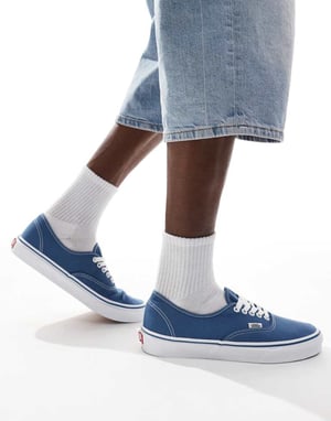 Vans autentiska sneakers i blått och vitt