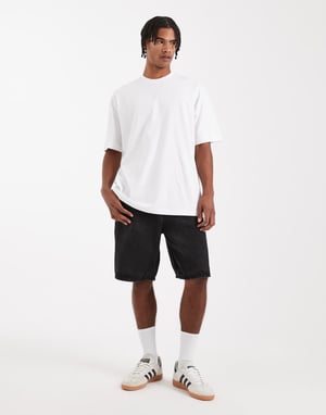 ASOS DESIGN oversized t-shirt i vitt med texttryck på ryggen