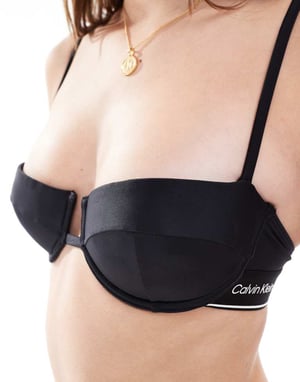 Calvin Klein Legacy trådad balconette bikiniöverdel i svart