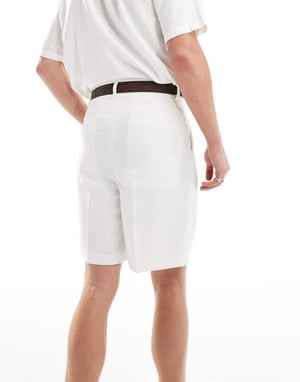 ASOS DESIGN smarta vida shorts i vitt