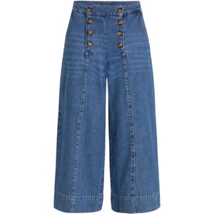 King Louie Melody sailor culotte stone denim