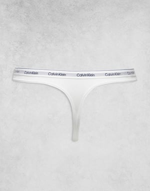 Calvin Klein Modern Logo 3-pack tanga i vitt