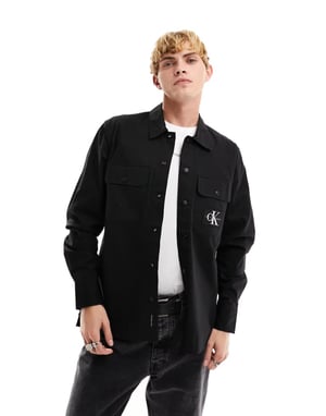 Calvin Klein Jeans ripstopskjorta i svart