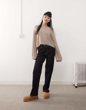 Miss Selfridge slouchig jumper i havre
