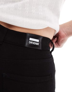 Dr Denim Plus Moxy raka benjeans i svart