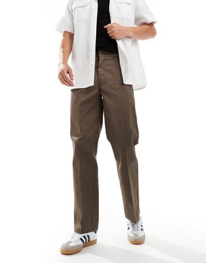 Dickies 874 raka byxor i mellanbrunt