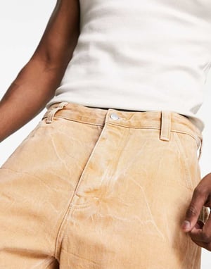 Tommy Jeans skater arbetsjeans i beige
