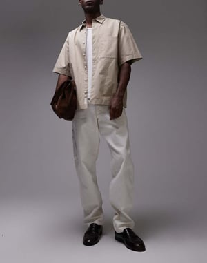 Dickies duck canvas snickarbukser i off white